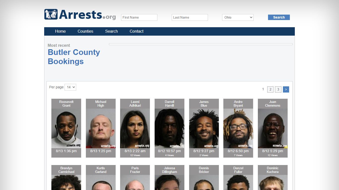 Butler County Arrests and Inmate Search